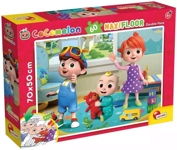 Cocomelon - Dwustronne puzle podłogowe 60 zdjęcie 1