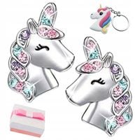 Kolczyki srebrne dla dziewczynki jednorożce wkrętki dla dzieci na roczek