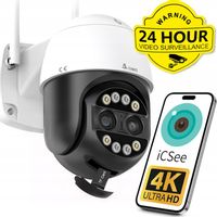 ZEWNĘTRZNA OBROTOWA KAMERA IP WIFI 8MPX 4K ULTRA HD 8x ZOOM DO MONITOROWA