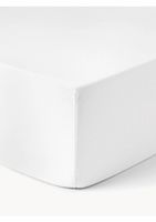 Prześcieradło z LNU z gumką Airy białe 200 x 200 x 35cm