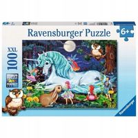 UKŁADANKA Logiczna Hobby PUZZLE Gra Manualna 100 ELEMENTÓW Magiczny Las