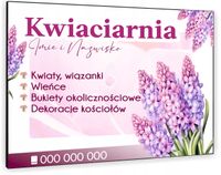 TABLICZKA REKLAMOWA szyld z dibondu nadruk 40x30 cm kwiaciarnia dużo wzorów