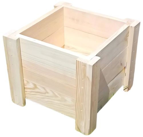 DONICA DREWNIANA OGRODOWA ZEWNĘTRZNA 35x35cm SOLIDNA SKRZYNKA NA ROŚLINY na Arena.pl