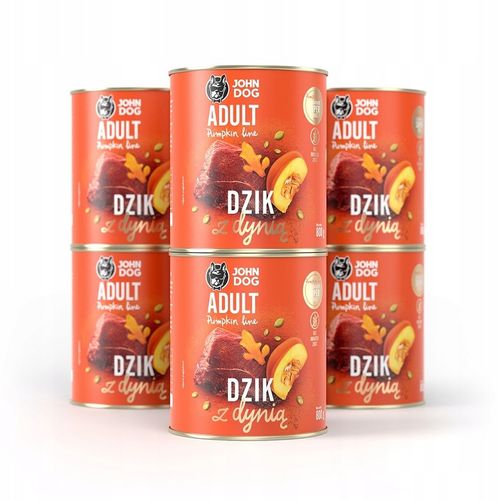 John Dog karma mokra pumpkin dzik z dynią 6x800 g na Arena.pl