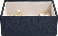 Szkatułka na biżuterię Stackers Croc open mini granatowa