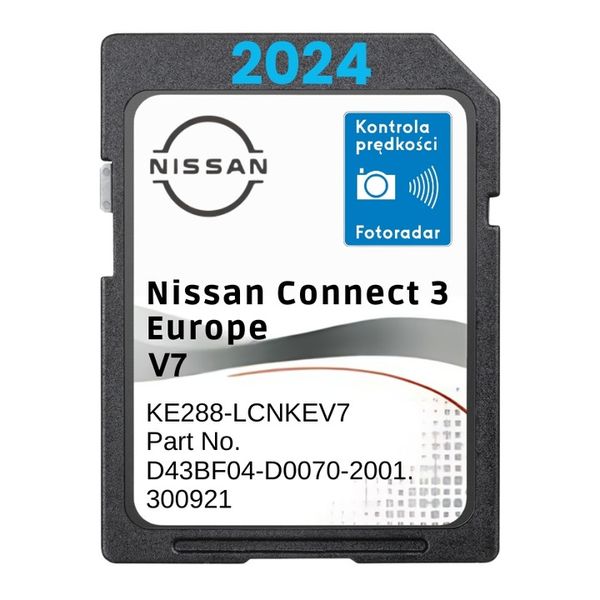 Mapa do nawigacji Europa NISSAN Connect 3 V7 karta SD NOWOŚĆ zdjęcie 1