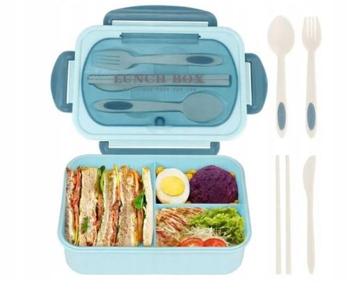 DUŻA LUNCHBOX Z PRZEGRÓDKAMI POJEMNIK ŚNIADANIÓWKA na Arena.pl