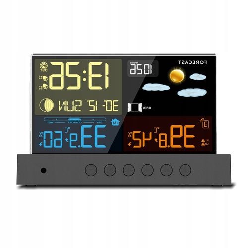 Stacja pogodowa pogody METEO Higrometr Barometr Termometr Zegar SP110 na Arena.pl