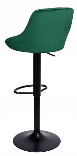 Hoker Barowy Obrotowy Krzesło Barowe Regulowane Welurowe Loftowe Bar na Arena.pl