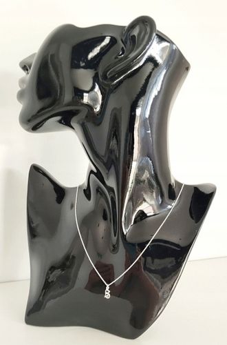 Naszyjnik srebrny damski z kotkiem KOT KOTEK 925 łańcuszek 45 cm na prezent na Arena.pl