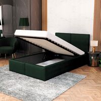 Łóżko 90x200 tapicerowane stelaż AMBER