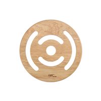 PODKŁADKA PODSTAWKA GARNEK DREWNO KAUCZUK 16 CM