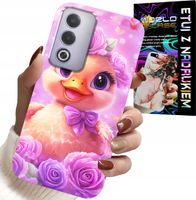 ETUI DO OPPO A80 5G - SŁODKA KACZUCHA, KACZKA NA RÓŻOWYM TLE