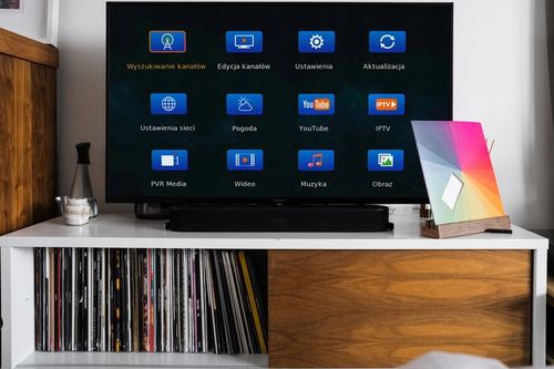 TUNER DEKODER DVB-T2 TV NAZIEMNEJ FULL HD HDMI USB PILOT BATERIE ZESTAW na Arena.pl