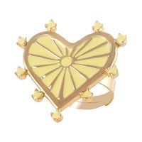 pierścionek z sercem, z emalią z kolekcji bella (r23/zwe/56/e au)