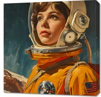 Obraz 70x70cm Pionierka Kosmosu
