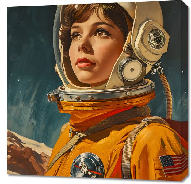 Obraz 70x70cm Pionierka Kosmosu zdjęcie 1