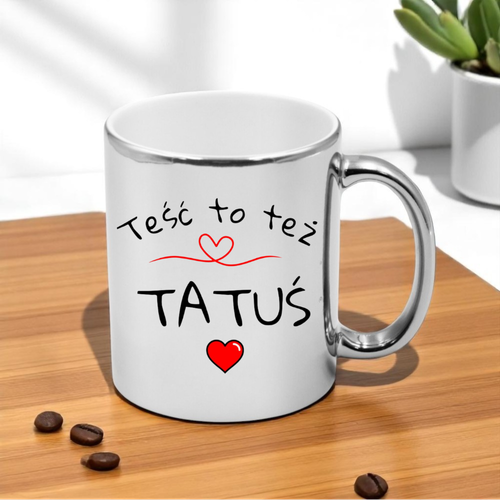 KUBEK Z NADRUKIEM ŚMIESZNY PREZENT DLA TATY TEŚCIA DZIEŃ OJCA URODZINY na Arena.pl