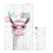 CEBA 307-000-782 Składana mata do przewijania duża 50x80 Basic Crazy Lama