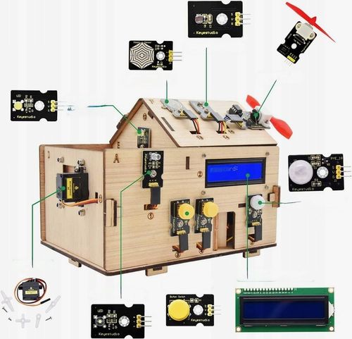 Arduino Zestaw STARTOWY konstrukcyjny, smart home DOMEK, mikrokontroler DIY na Arena.pl
