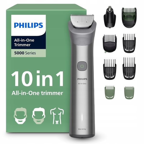 Trymer do włosów Golarka 10 w 1 seria 5000 Multigroom Philips zdjęcie 1