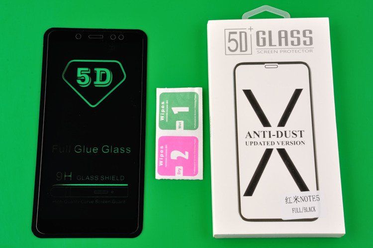 Szkło Hartowane 5D do XIAOMI REDMI NOTE 5 / Pro czarny zdjęcie 2