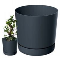 DONICZKA OSŁONKA Z PODSTAWKĄ ODPŁYWEM TUBO P ANTRACYT KLASYCZNA MATOWA