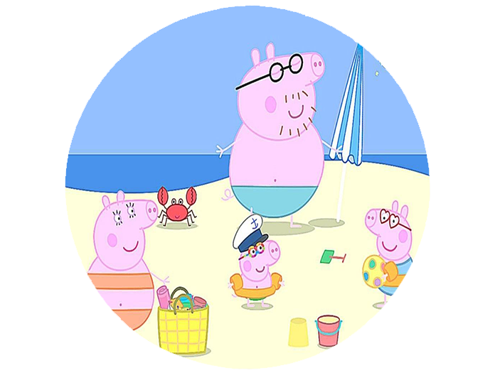 Opłatek na tort Świnka Peppa zdjęcie 1