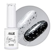 Top z efektem ciętej folii big silver top no wipe AlleLac x Rosie Beauty 6g