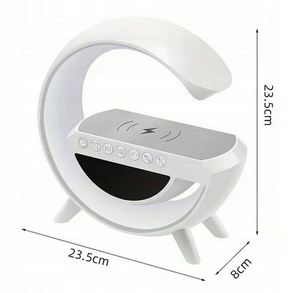 LAMPKA NOCNA LED RADIO FM ŁADOWARKA BUDZIK GŁOŚNIK RGB ZEGAR zdjęcie 3