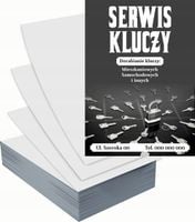 Ulotki A4 reklamowe firmowe 5000szt projekt w cenie SERWIS KLUCZY