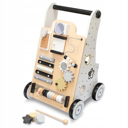 CHODZIK PCHACZ INTERAKTYWNY DLA DZIECI JEŹDZIK EDUKACYJNY 2W1 CZARNO-BIAŁY na Arena.pl