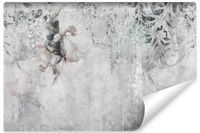 Fototapeta Do Sypialni BETON Abstrakcja Liście Rośliny Natura 360cm x 240cm