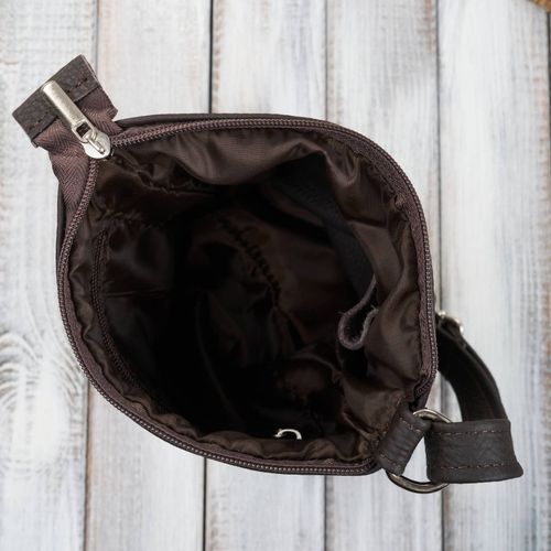 torebka damska listonoszka ze skóry naturalnej brązowa abruzzo abr-49-br na Arena.pl