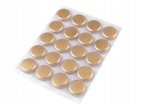 Metalowe guziki nawlekane okrągły fi 23 mm złoty 5 szt. 120659