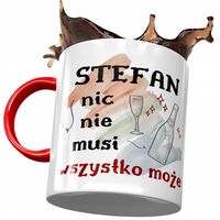 Kubek Czerwony Dla Stefana Męża Kolegi Prezent Z Nadrukiem Ze Zdjęciem