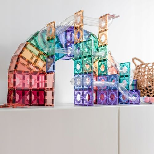 Klocki magnetyczne konstrukcyjne Kulodrom Connetix Pastel 106 elementów na Arena.pl