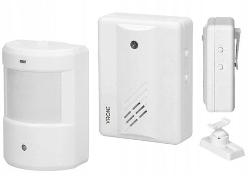 Alarm Bezprzewodowy Sygnalizator Wejścia Czujnik Ruchu 100m na Baterię na Arena.pl