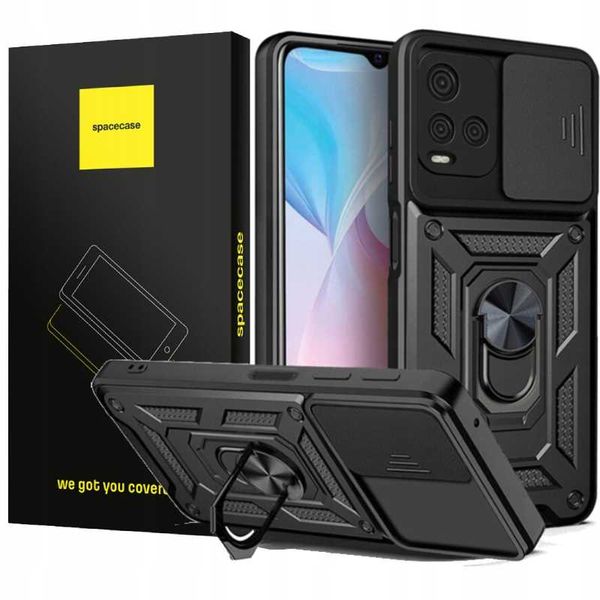 Spacecase Camring Vivo Y21s black zdjęcie 1