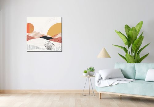 Obraz 70x70cm Roztańczone Słońce na Arena.pl