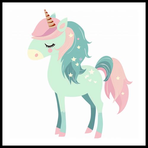 Plakat 80x80cm Jednorożec Marzeń na Arena.pl
