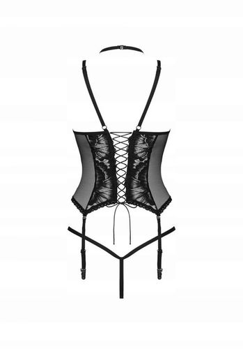 Bielizna-Alessya gorset czarny M/L na Arena.pl