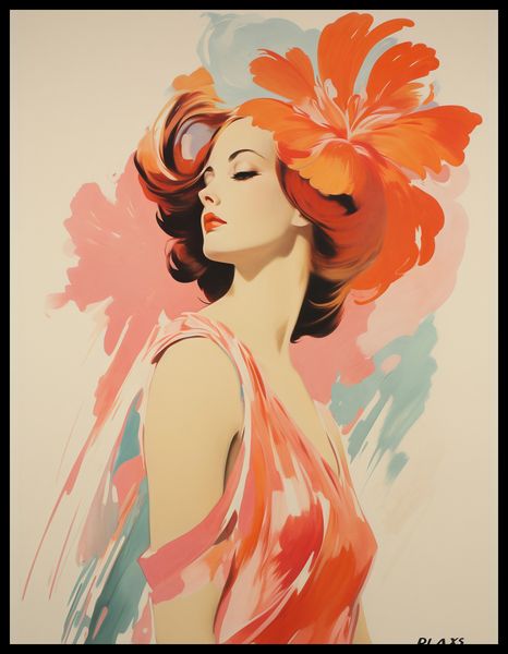 Plakat 50x65cm Kwiatowa Melodia zdjęcie 2