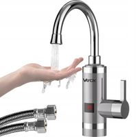 PRZEPŁYWOWY PODGRZEWACZ WODY ELEKTRYCZNY KRAN LCD BATERIA KUCHENNA VAYOX