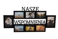 Multirama ramka na zdjęcia z napisem Nasze Wspomnienia mdf 8 zdj