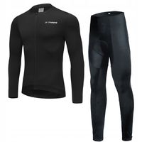 Komplet Rowerowy Termoaktywny Z Wkładką Męski Ocieplany DOPASOWANY Żel 4XL