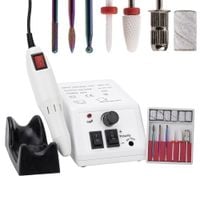 Frezarka do paznokci 15W z kompletem frezów biała DM298 20 000 obrotów