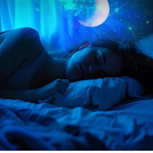 Projektor Gwiazd Astronauta Rzutnik Kosmonauta Lampka Nocna z Głośnikiem BT na Arena.pl