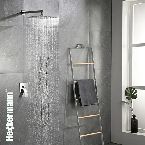 Zestaw prysznicowy podtynkowy Heckermann MS-25602 Srebrny na Arena.pl