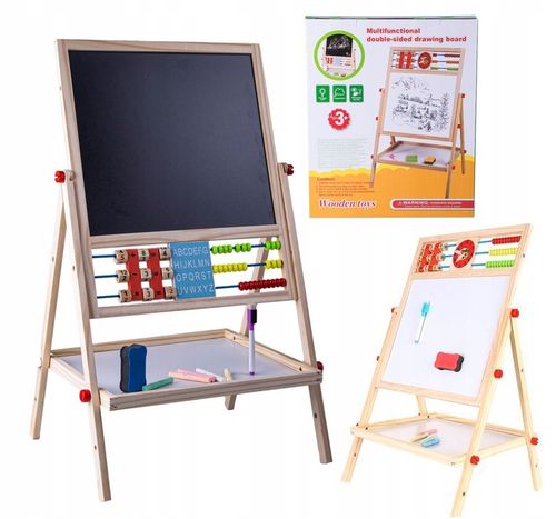 TABLICA DREWNIANA DWUSTRONNA KREDOWA MAGNETYCZNA na Arena.pl